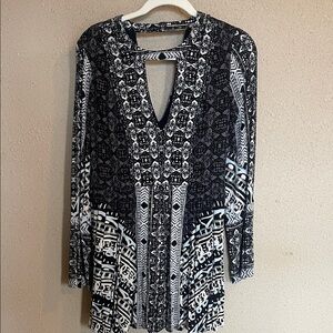 Free People Monochrome Patterned Dress